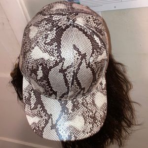 Snake Print Cap